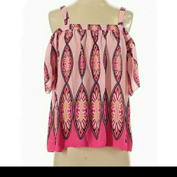 KAARI BLUE Cold-shoulder Boho Top XS - Picture 1 of 10